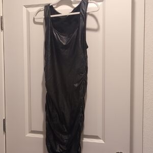 SHEIN Black Midi Dress